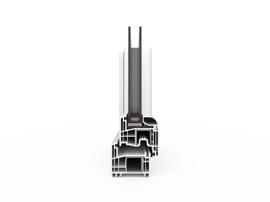 gealan s9000 kozijnmodel doorsnede illustratie zijkant