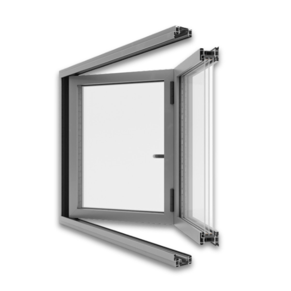 beweging harmonicadeur vouwdeur aluminium mb86